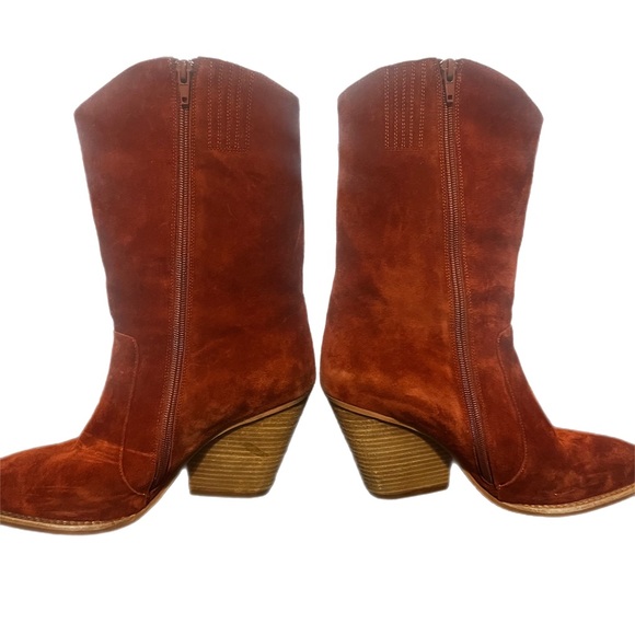 Jeffrey Campbell Orville Suede Fringe Boot SZ 9.5 - Picture 3 of 9